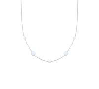 Elli Panzerkette Kreis Plättchen Geo Matt 925 Silber 50 Damen