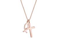 Elli Panzerkette Kreuz Fisch Symbol Religion 925er Silber 55 Damen