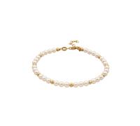 Elli Perlen von Swarovski® Weiß 925 Sterling Silber vergoldet 16 Damen
