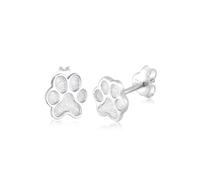 Elli Ohrringe Damen Pfoten Abdruck Hund Katze in 925 Sterling Silber