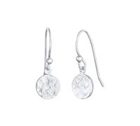 Elli Plättchen Coin Organic Gehämmert 925 Silber silberfarben Damen