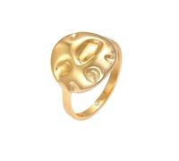 Elli Plättchen Coin Rund Struktur Geo 925 Silber 52 Damen