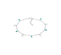 Elli Plättchen Howlith Türkis Perle Boho 925 Silber silberfarben Damen