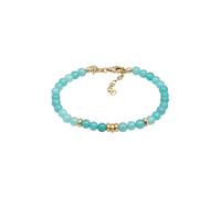 Elli PREMIUM Amazonit Perlen Hellgrün Beads 925 Silber vergoldet 16 Damen