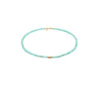 Elli PREMIUM Amazonit Perlen Hellgrün Beads 925 Silber vergoldet 40 Damen