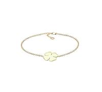 ELLI PREMIUM Damen Armband 'Kleeblatt' gold, Größe 18, 4234160 Gold 18