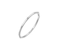 Elli PREMIUM - Bandring Geo Basic Minimal Look 585 Weißgold Ringe Damen