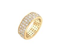 Elli PREMIUM Bandring Microsetting Zirkonia Kristall 925 Silber 54 Damen