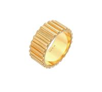 Elli PREMIUM Bandring Relief Rillen Breit 925 Silber rhodinierten 58 Damen