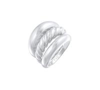 Elli PREMIUM Bandring Twisted Gedreht Set 925 Silber 58 Damen