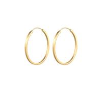 Elli PREMIUM Basic Creolen Geo 925 Silber goldfarben Damen