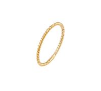 Elli PREMIUM Basic Twisted Gedreht Minimal Look 375 Gelbgold 58 Damen