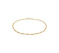 Elli PREMIUM, Halskette Choker Figarokette Basic Blogger Trend 925 Silber in gold, Schmuck für Damen Gr. 40 cm