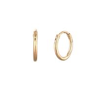 Elli PREMIUM Creolen Basic 375 Gelbgold OneSize Damen
