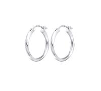 Elli PREMIUM Creolen Twisted Gedreht Trend 925 Silber silberfarben Damen