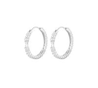 Elli PREMIUM Creolen Zirkonia Pavé Funkelnd 925 Silber silberfarben Damen