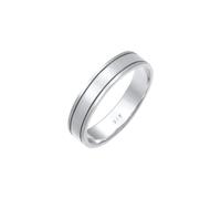 Elli PREMIUM Ring Paarring Bandring Trauring Hochzeit 925 Silber, silber Silber