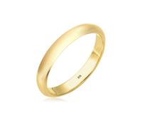 Elli PREMIUM Ring Damen Ehering Klassisch aus 375 Gelbgold