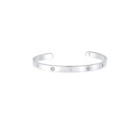 Elli PREMIUM Geo Bangle Kreuz Minimal Zirkonia 925 Silber silberfarben Damen