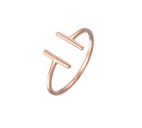 ELLI PREMIUM Damen Ring Geo, Statement gold / rosegold, Größe 52, 4456489 Gold / Rosegold 52