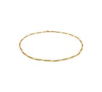 Elli PREMIUM, Halskette Choker Figarokette Basic Blogger Trend 925 Silber in gold, Schmuck für Damen Gr. 40 cm