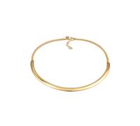 Elli PREMIUM Halsreif Cuff Basic It-Piece Blogger 925er Silber rhodiniert goldfarben Damen