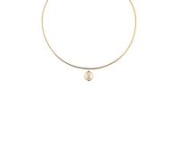 Elli PREMIUM Halsreif Muschelkernperle Barock Flach Weiß 925 Sterling Silber goldfarben Damen