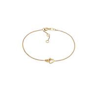 Elli PREMIUM Herz Heart Verschlungen 585 Gelbgold 16 Damen