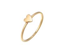 elli. PREMIUM Ring Herz Liebe Verlobung 585 Gelbgold, gold Gold