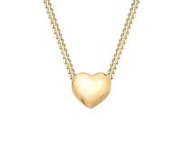 Elli PREMIUM Herz Liebesbeweis Elegant 585 Gelbgold 45 Damen