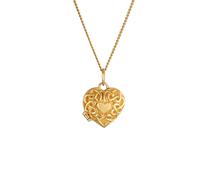 Elli PREMIUM Herz Ornament Amulett Medaillon 585 Gelbgold 45 Damen