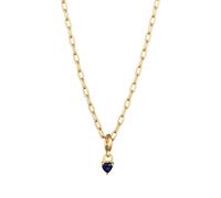 Elli PREMIUM Herz Saphir Dunkelblau 925 Sterling Silver 45 Damen