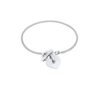 Elli PREMIUM Herz T-Bon Verschluss Modern 925 Silber rhodiniert 16 Damen