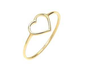 Elli PREMIUM Herz Trendsymbol Filigran 375 Gelbgold 56 Damen