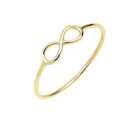 Elli PREMIUM Ring Damen Infinity Minimal Geo in 375 Gelbgold