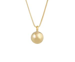 Elli PREMIUM Kugel Anhänger Rund Basic 925 Silber goldfarben Damen