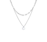 Elli PREMIUM Layer Panzer Plättchen Stern Vintage 925 Silber silberfarben Damen