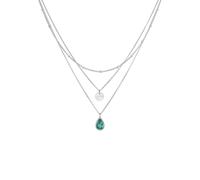 Elli PREMIUM Layer Quarz Plättchen 925 Silber silberfarben Damen