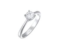 Elli PREMIUM Moissanite Solitär Verlobungsring 925 Silber 52 Damen