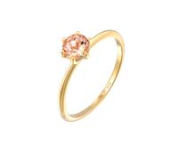 Elli PREMIUM Morganit Solitär Verlobungsring 585 Gelbgold 58 Damen