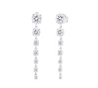 Elli PREMIUM Ohrhänger Edel 925 Silber, mit Kristallen von Swarovski® silberfarben Damen