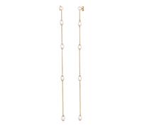 Elli PREMIUM Ohrhänger Süßwasserzuchtperlen Weiß 925 Sterling Silber goldfarben Damen