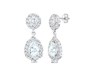 Elli PREMIUM Ohrhänger Zirkonia 925 Silber, mit Kristallen von Swarovski® OneSize Damen