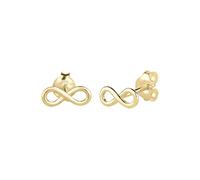Elli Premium Ohrringe Damen Infinity Trend Blogger Filigran 375 Gelbgold