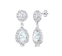 Ohrringe Ohrhänger Kristalle Zirkonia 925 Silber Elli Premium Weiß 4N119/50X001
