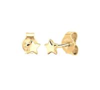 Elli PREMIUM Ohrringe Damen Sterne Stern Astro Trend Star in 585 Gelbgold
