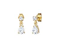 Elli Paar Ohrstecker »Ohrstecker Duo Topas Edelstein Tropfen 375 Gelbgold«