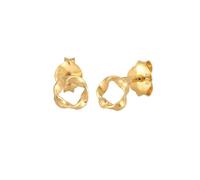 Elli PREMIUM Ohrstecker Kreis Rund Gedreht 585 Gelbgold OneSize Damen