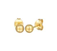 Elli PREMIUM Ohrstecker Kugel Ball 4 mm 375er Gelbgold OneSize Damen