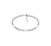 Elli PREMIUM Panzerkette Chunky Chain Plättchen Disc 925 Silber silberfarben Damen